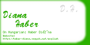 diana haber business card